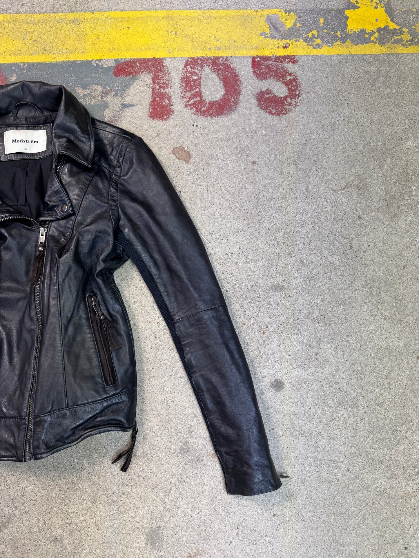Vintage Lederjacke (XS)