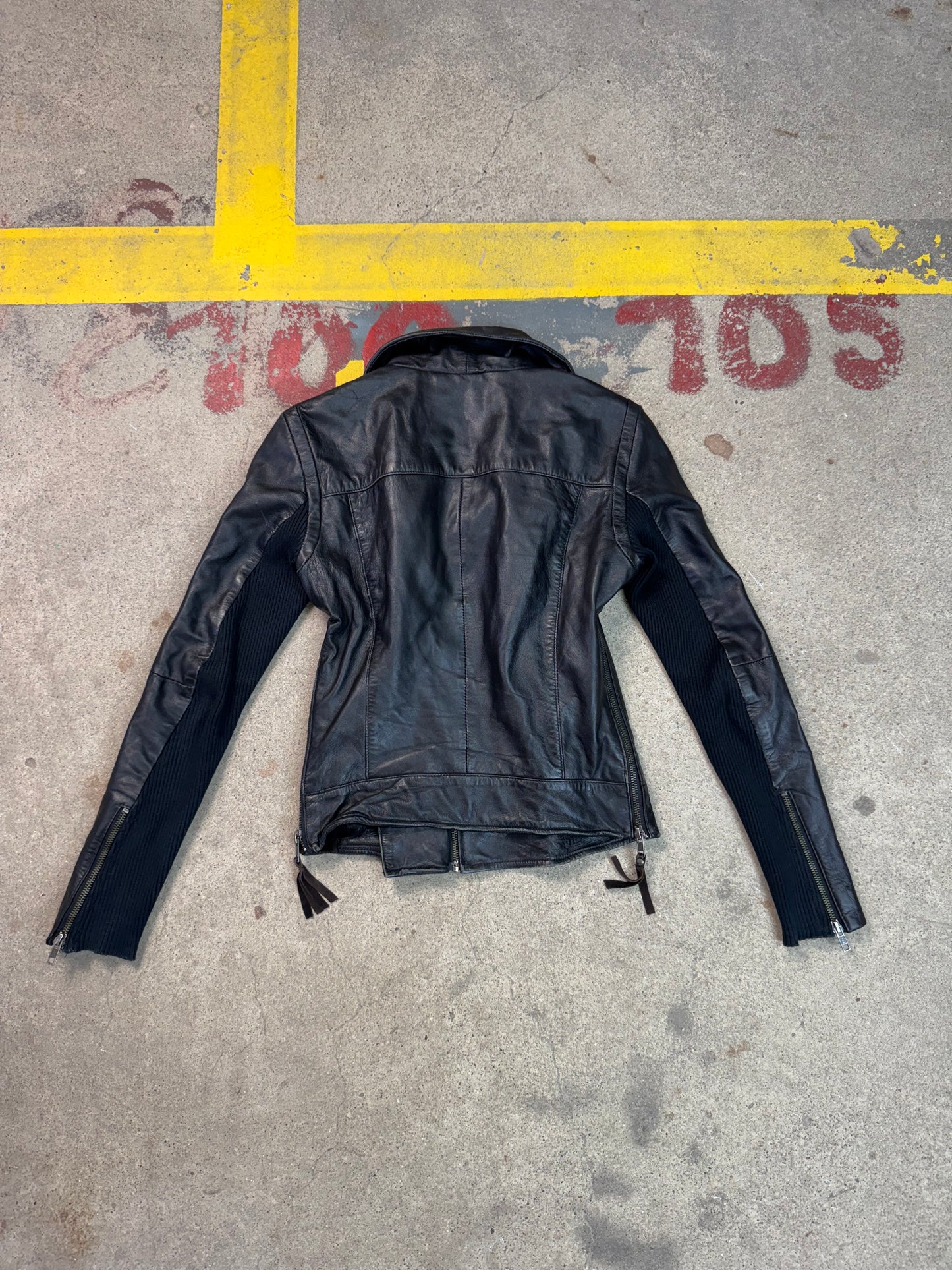 Vintage Lederjacke (XS)