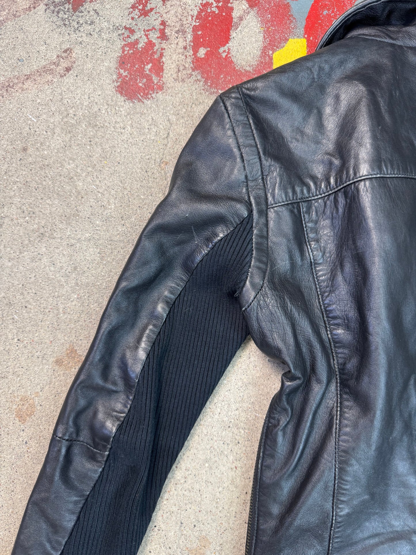 Vintage Lederjacke (XS)