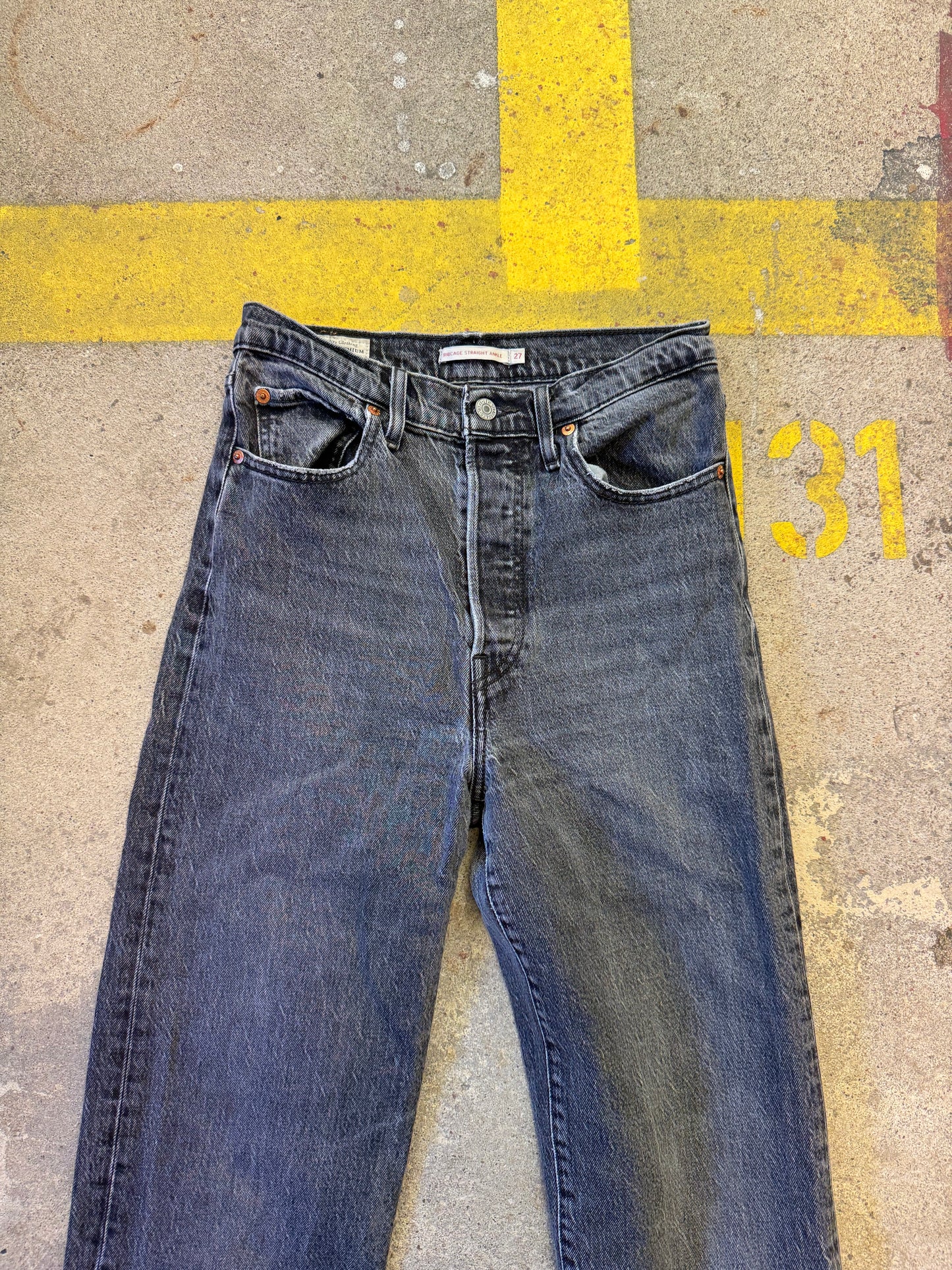 Levis Ribcage Straight Ankle Jeanshose