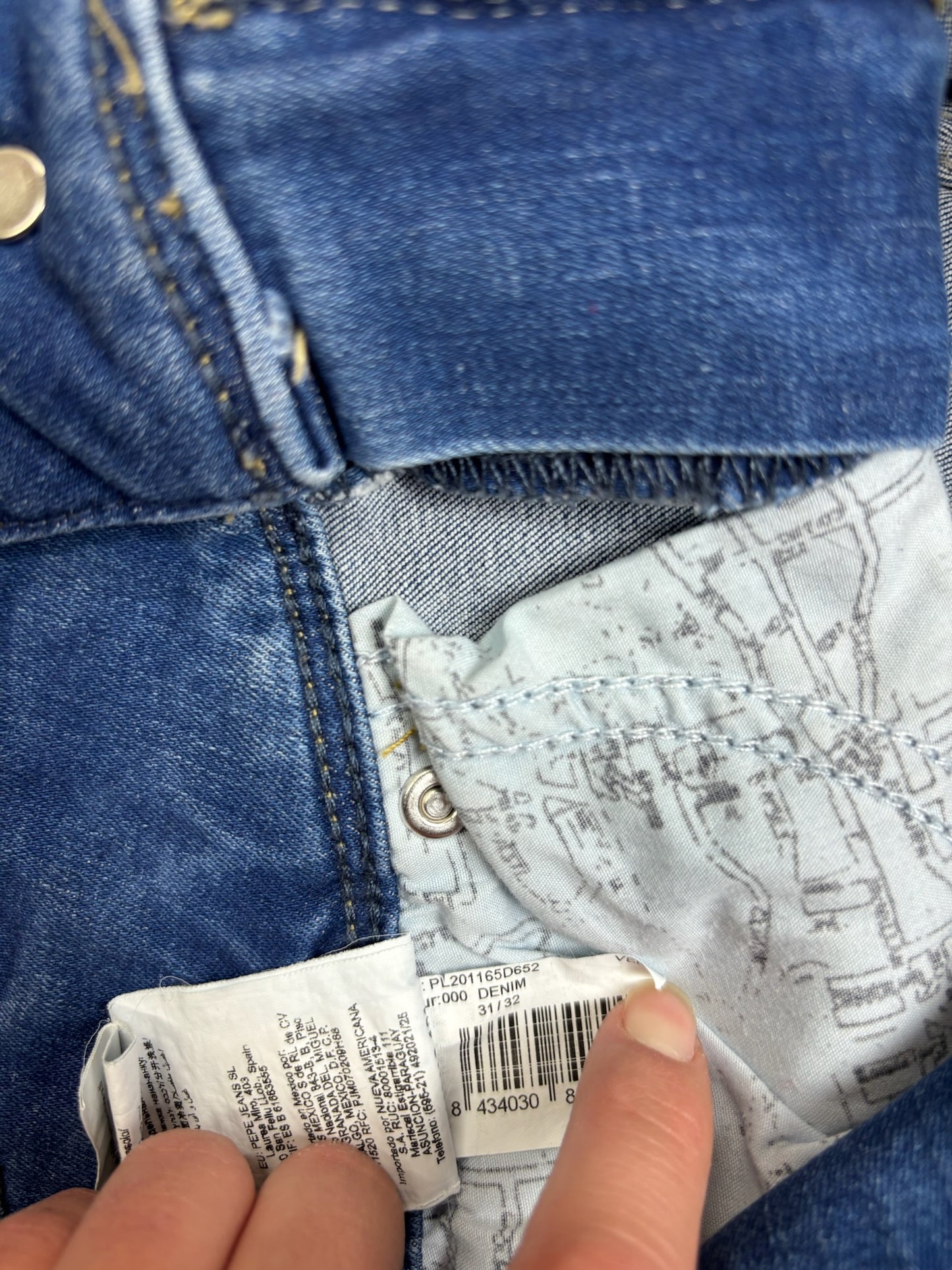Pepe Low Waist Jeanshose | M