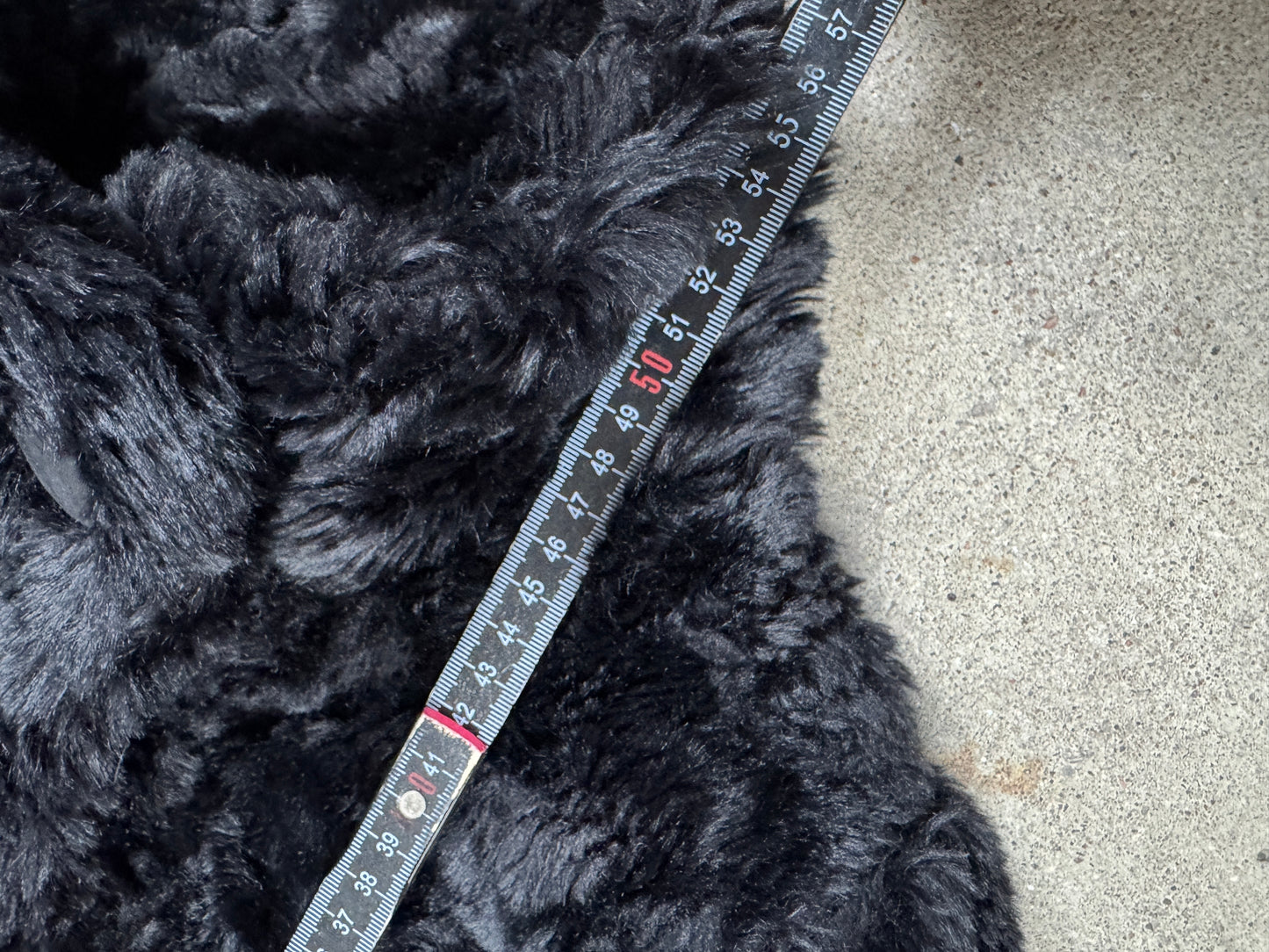 Vintage Fell-Cropped-Jacke |Y2K-Jacke | S