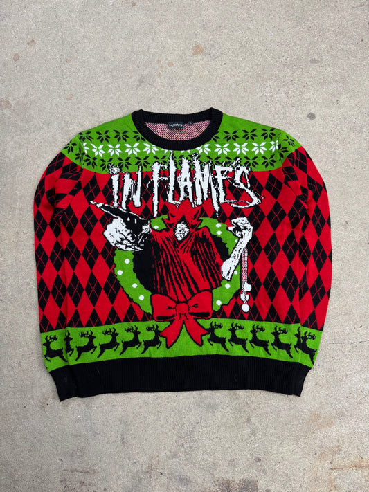 Strickpullover in Flames / L