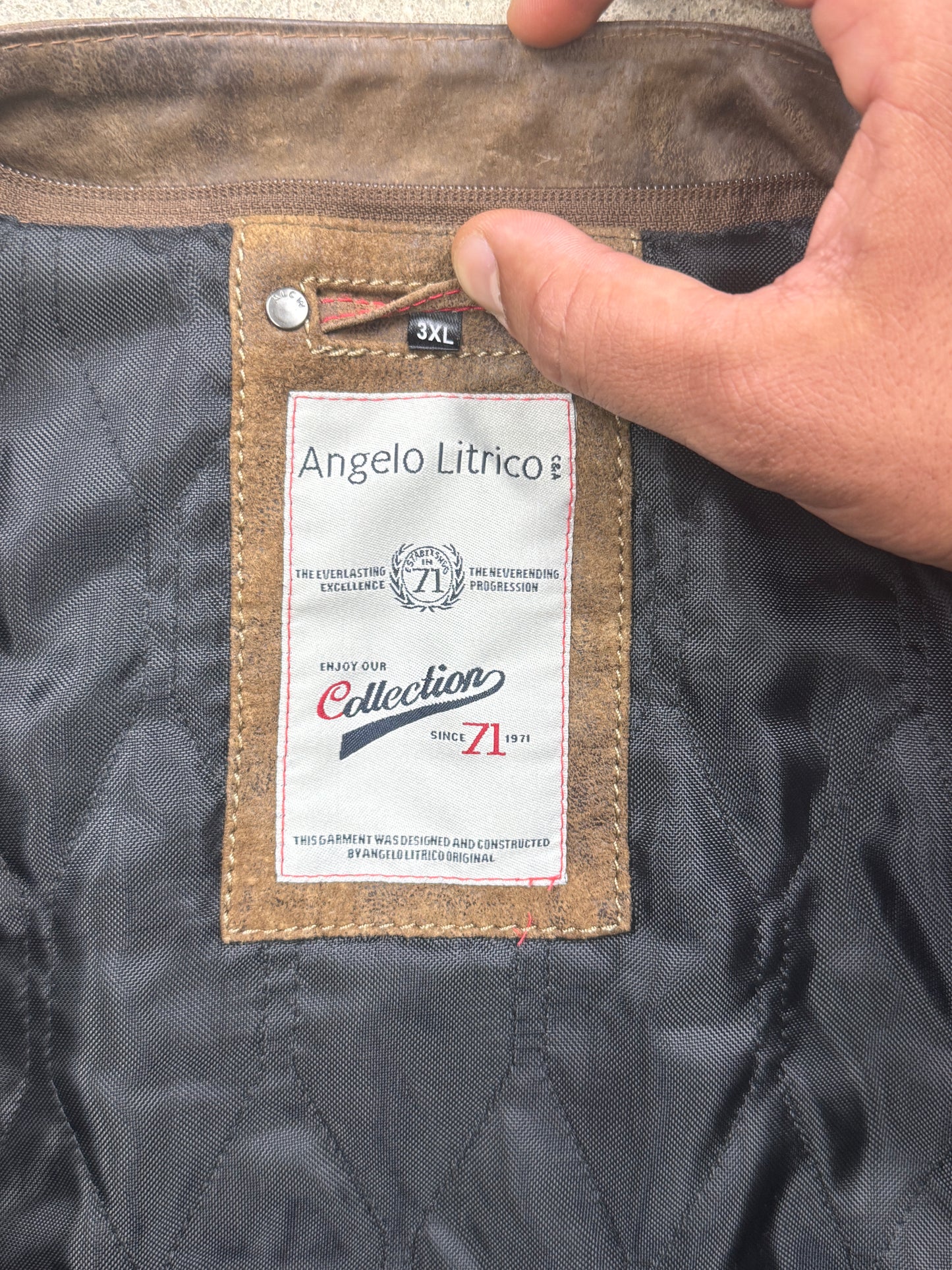 Angelo Litrico Lederjacke | 3XL