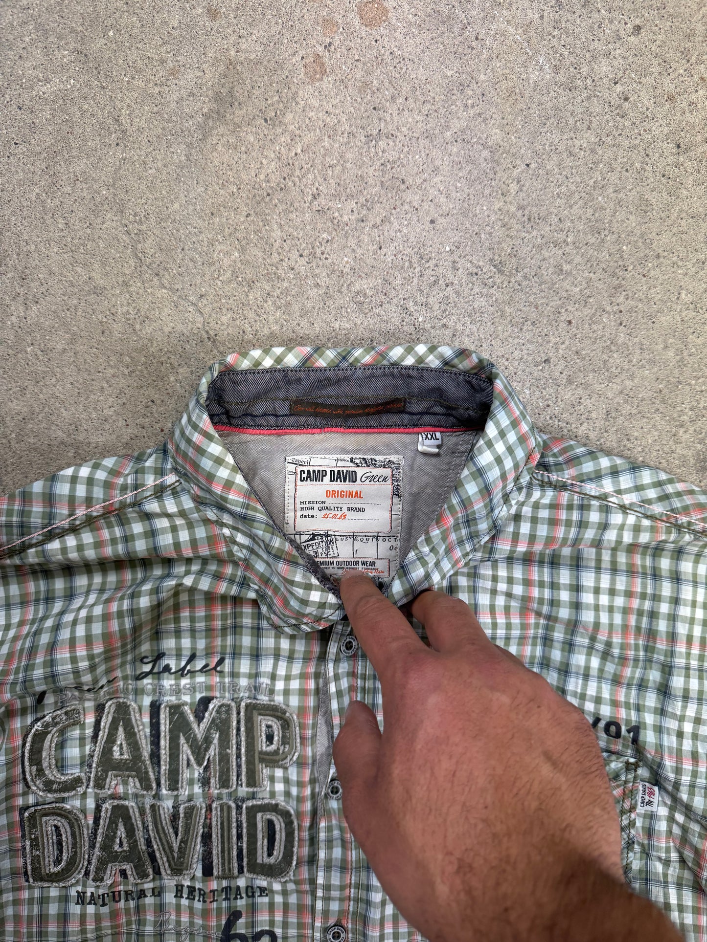 Camp David Hemd Kurz/XXL