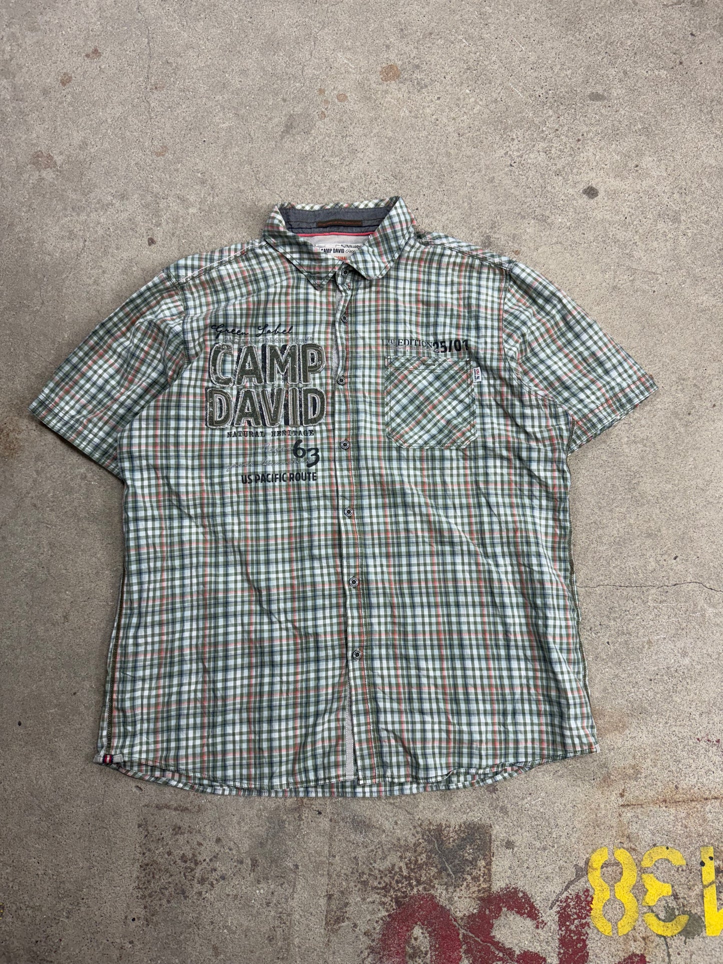 Camp David Hemd Kurz/XXL