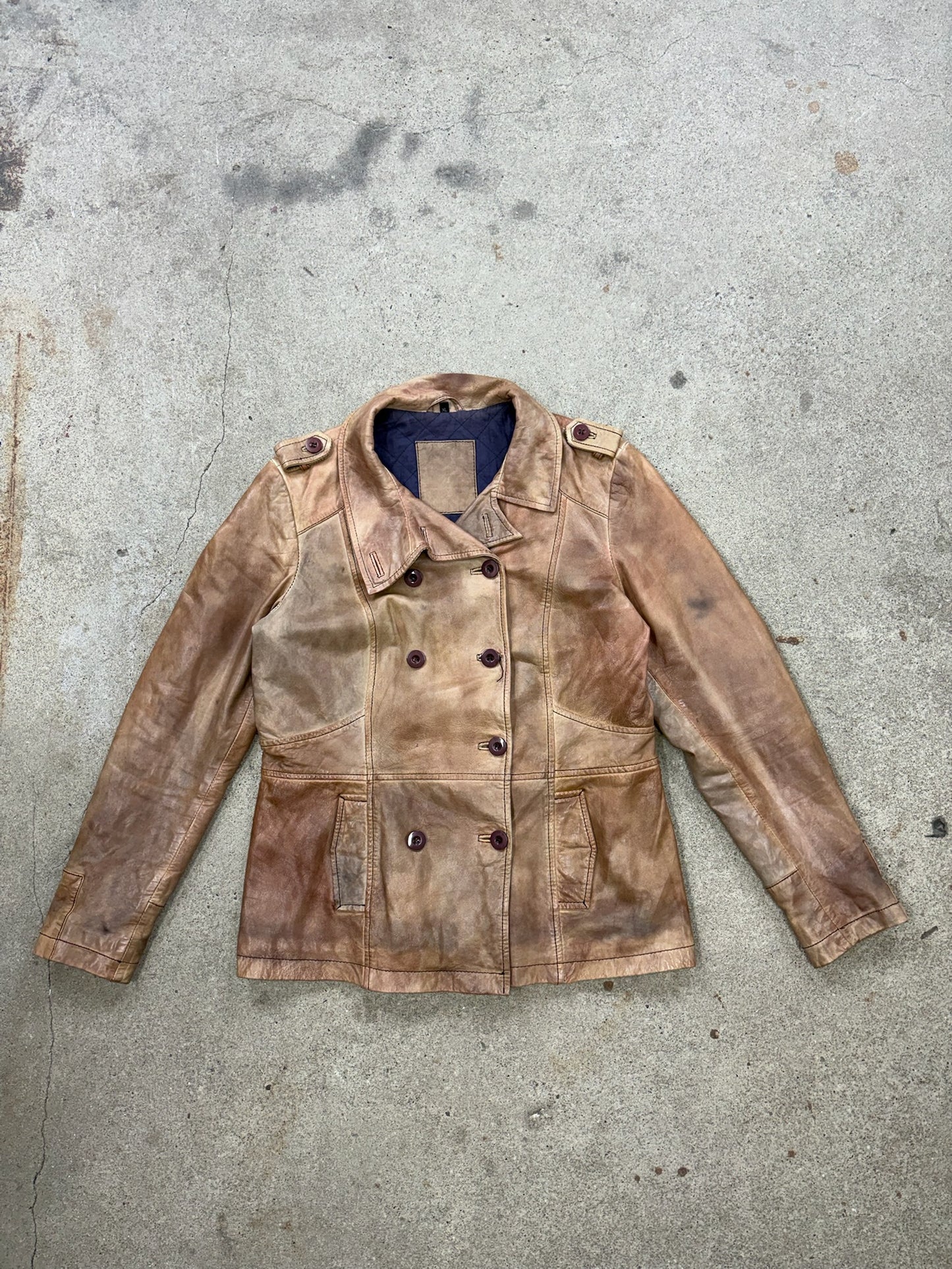 Lederjacke Vintage Damen | XL