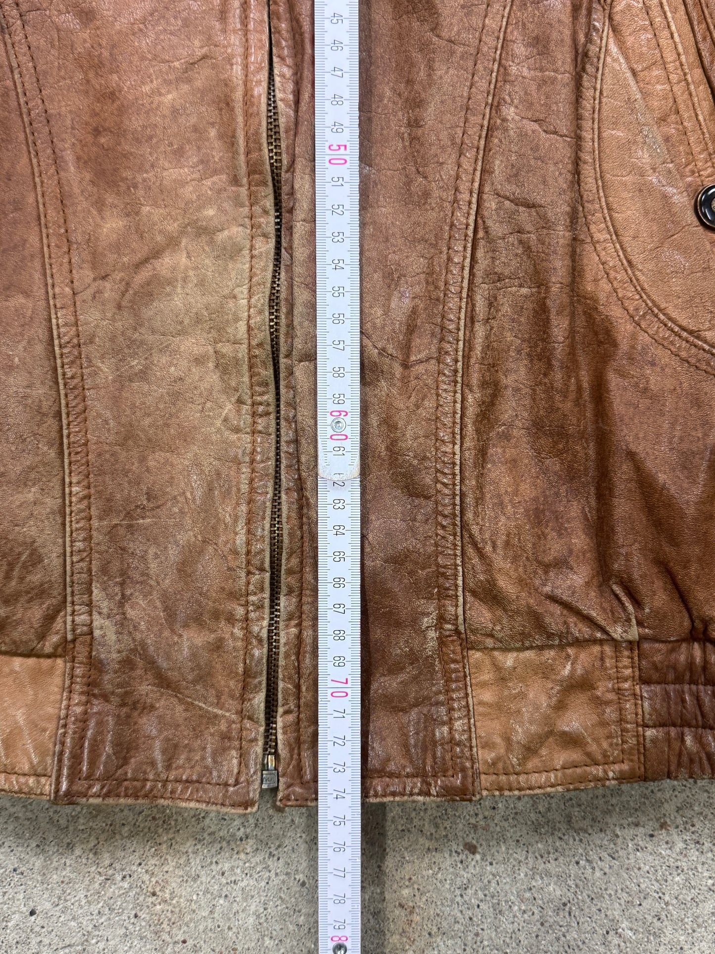 Vintage Lederjacke | 60 | XXL