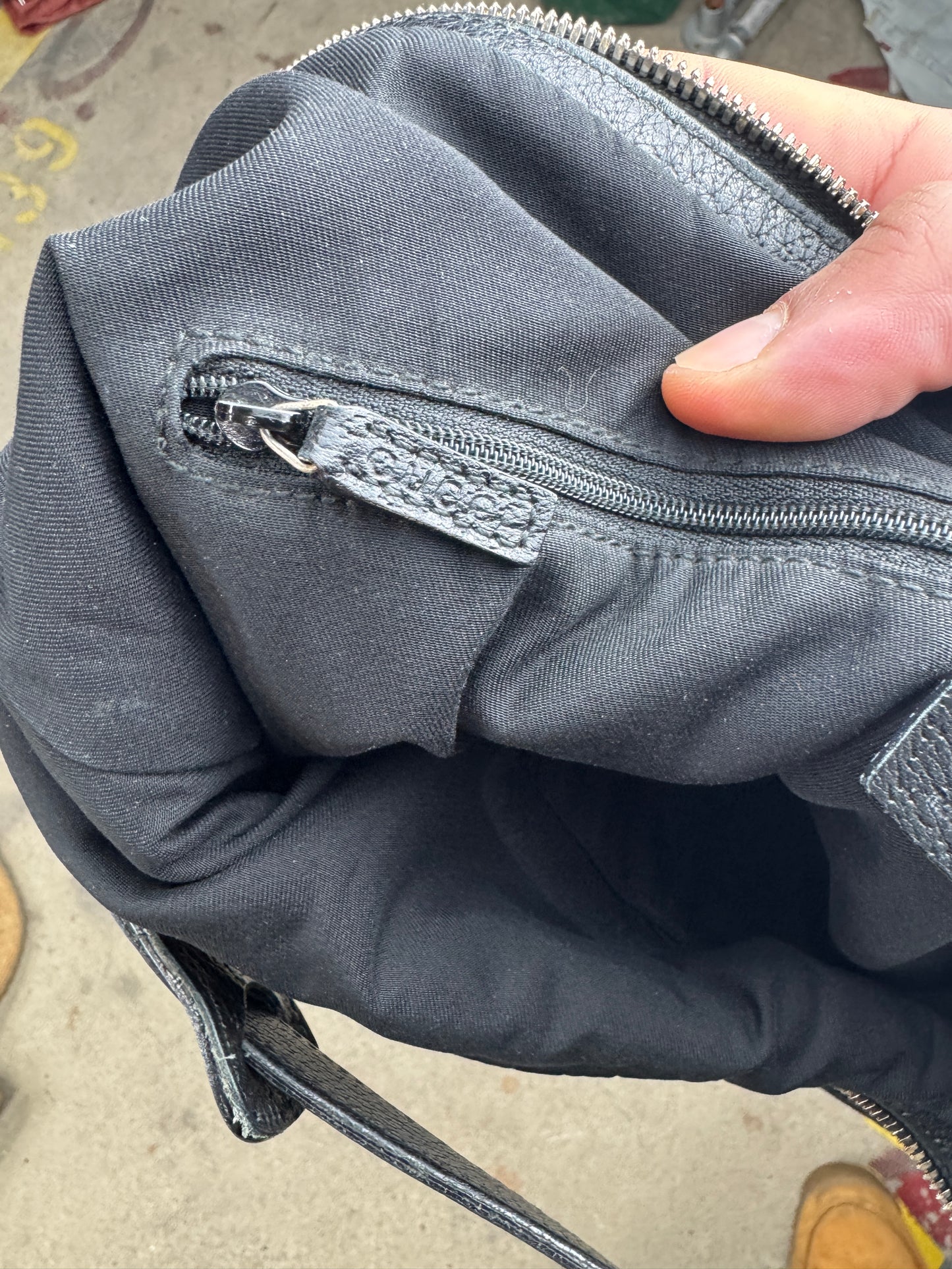 Gucci Black GG Canvas Web Princy Hobo Bag