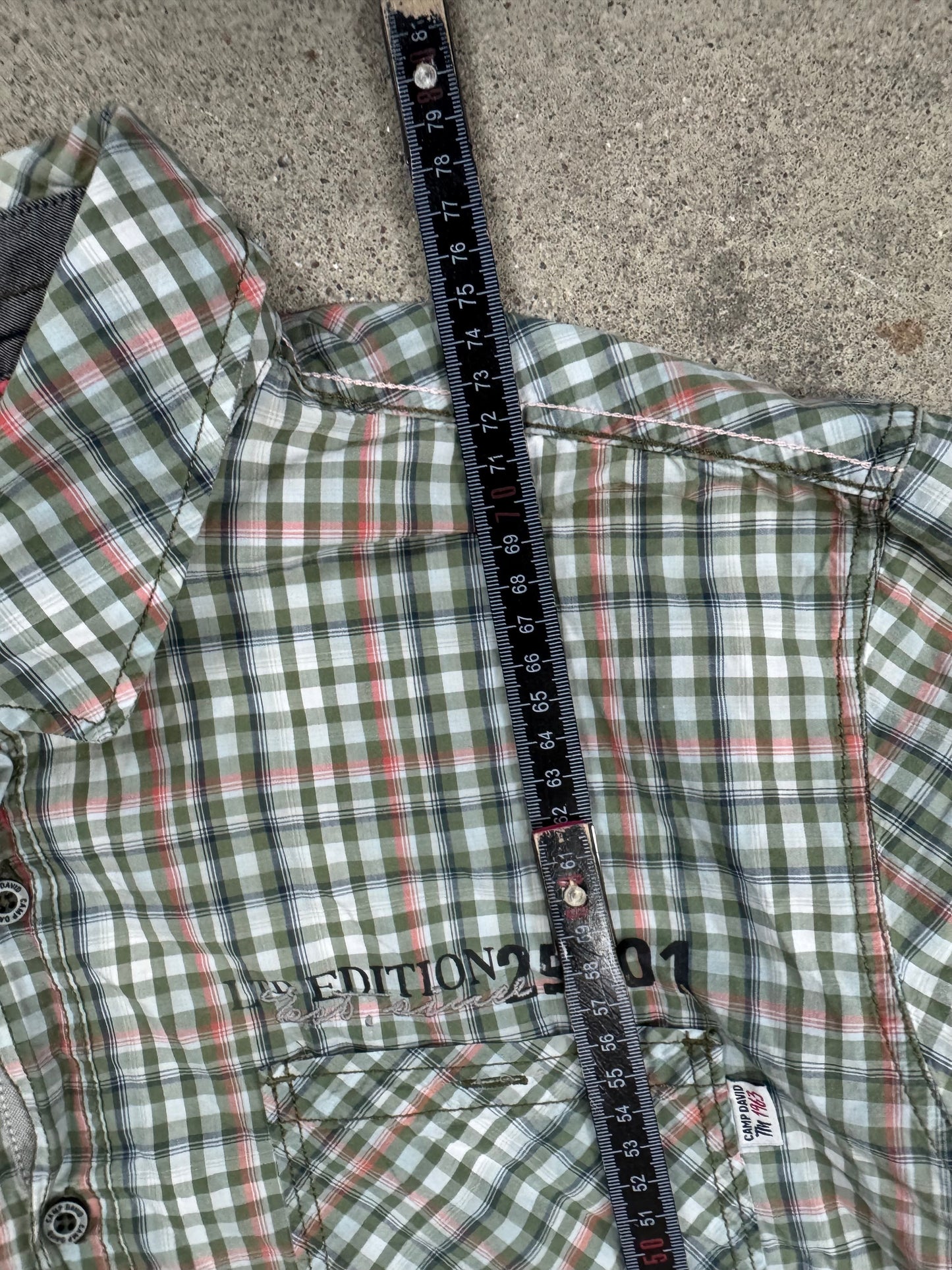 Camp David Hemd Kurz/XXL