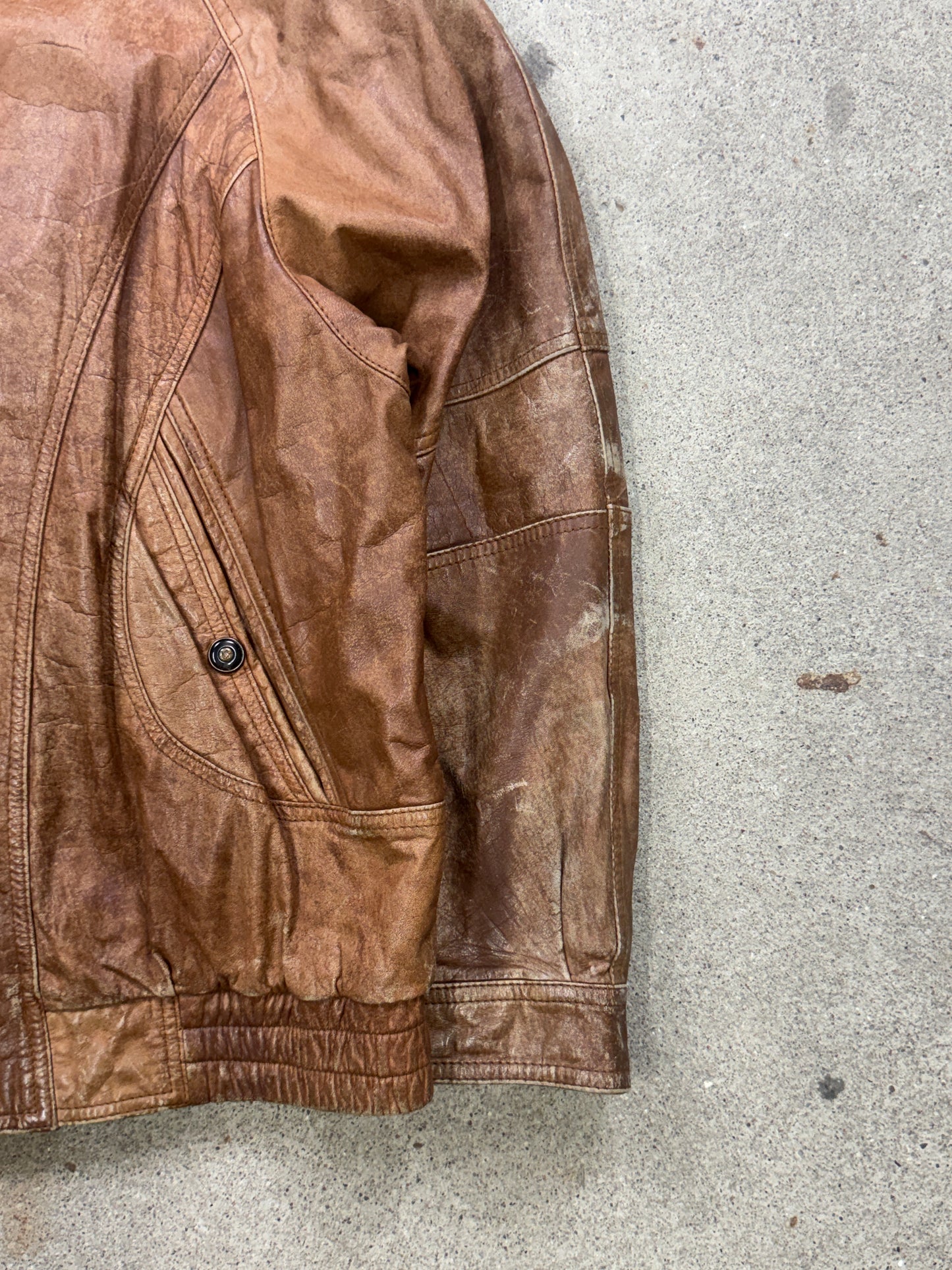 Vintage Lederjacke | 60 | XXL