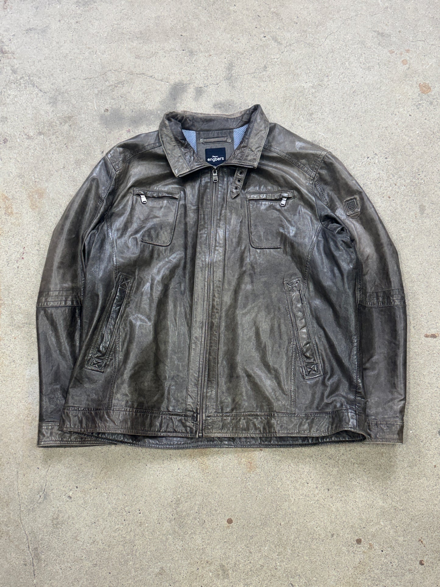 Engbers Lederjacke | 60 | XXL