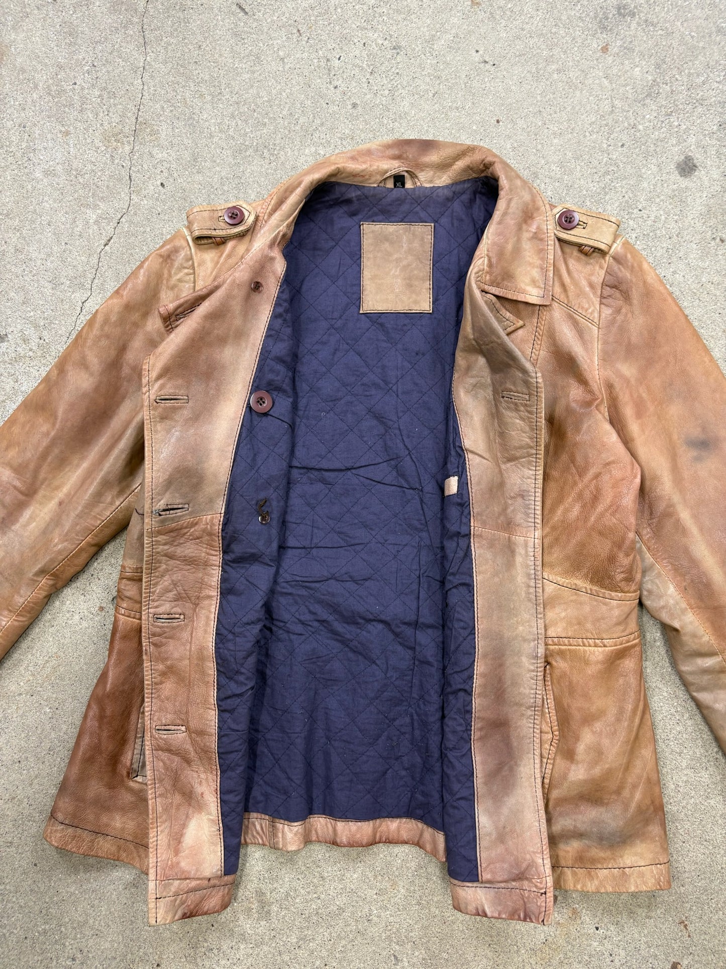 Lederjacke Vintage Damen | XL