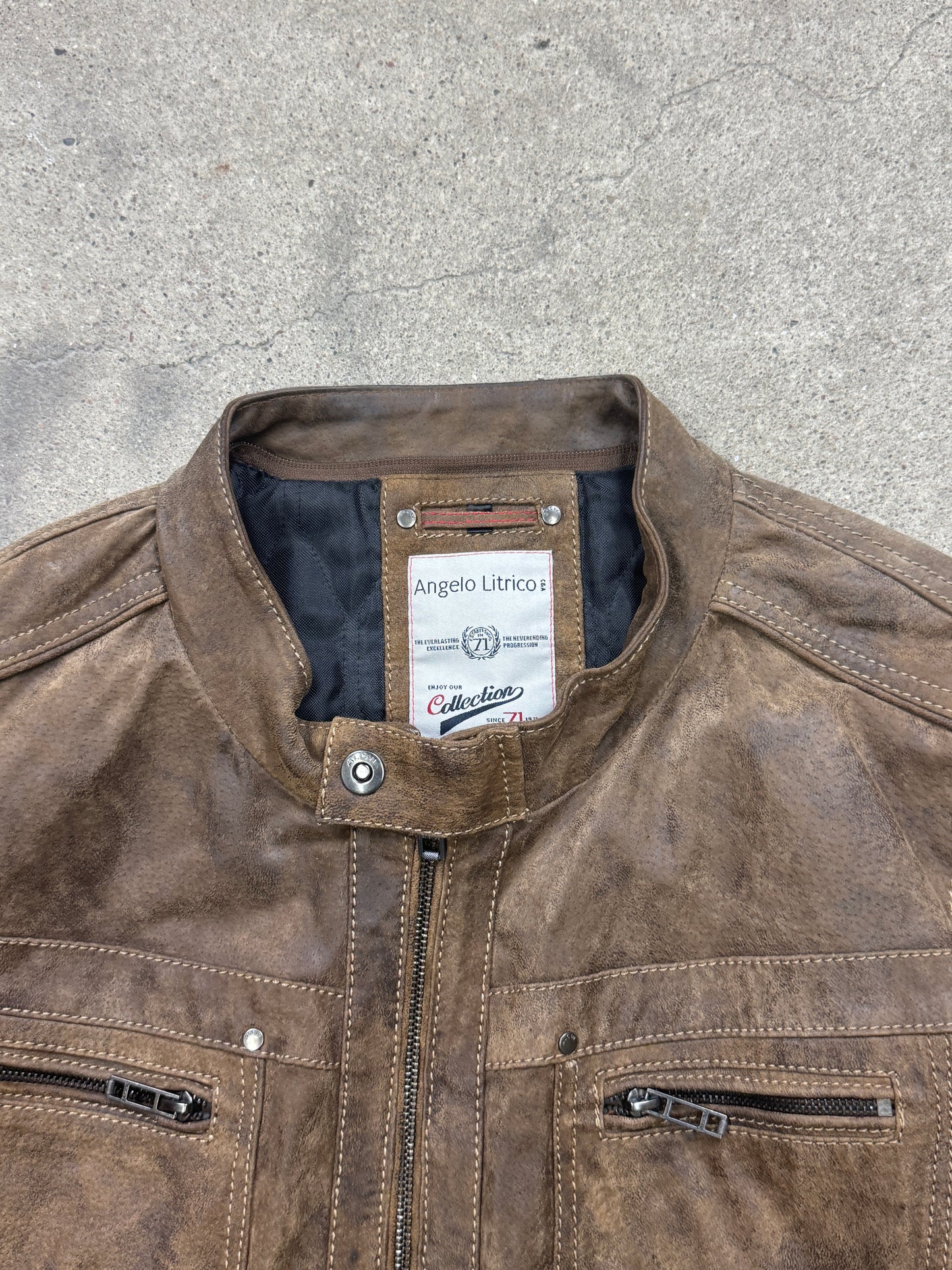 Angelo Litrico Lederjacke | 3XL