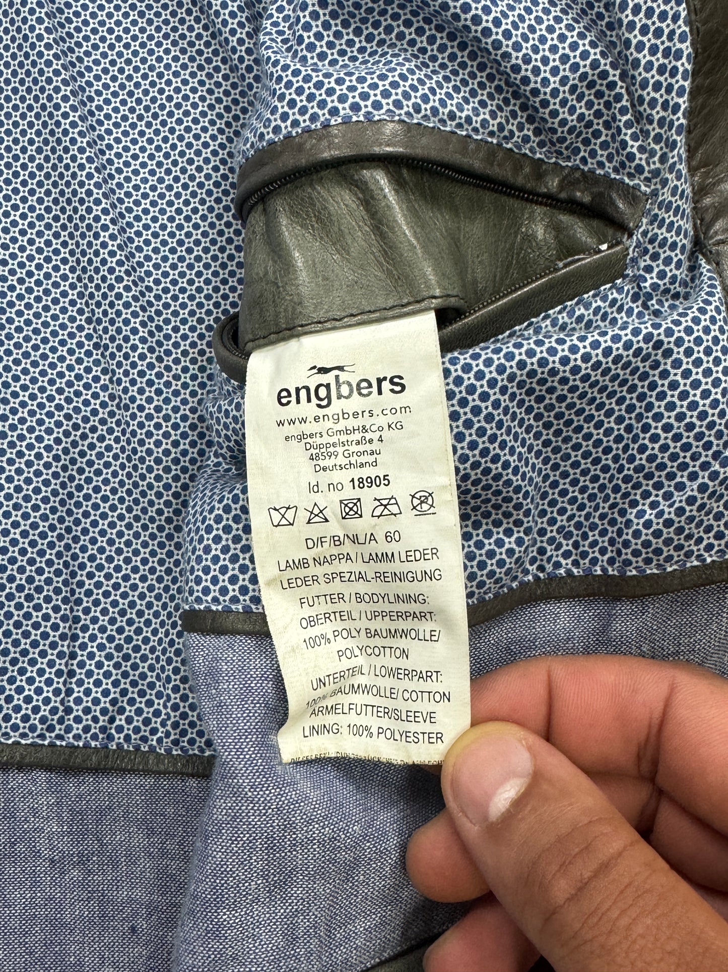 Engbers Lederjacke | 60 | XXL