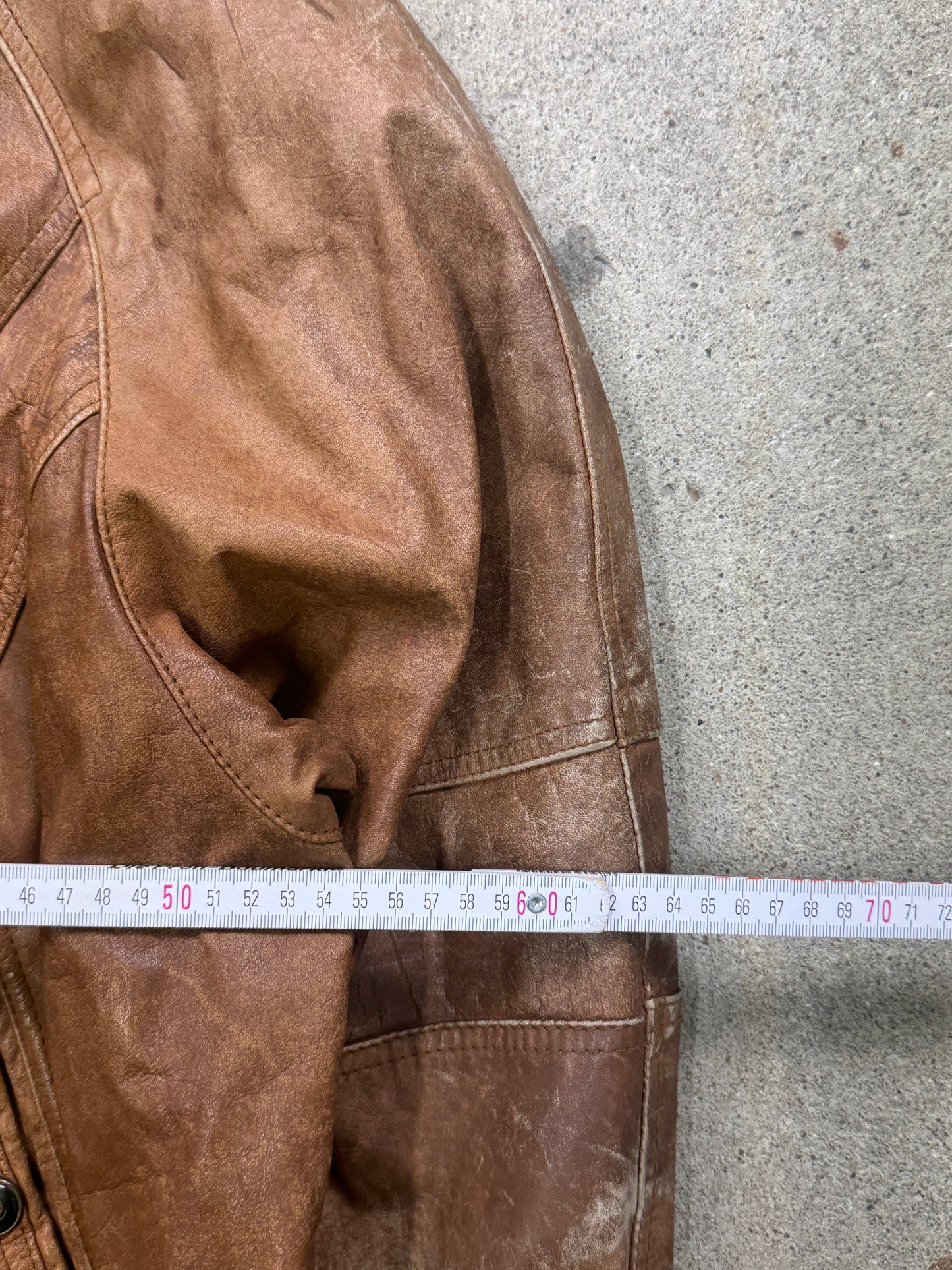 Vintage Lederjacke | 60 | XXL