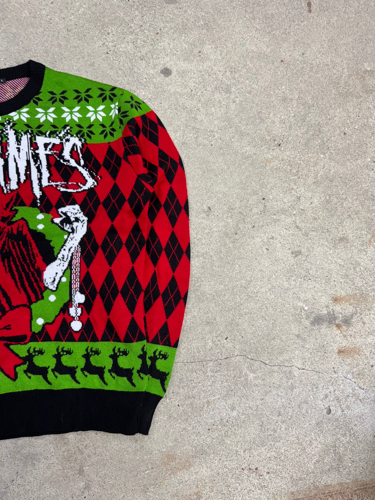 Strickpullover in Flames / L