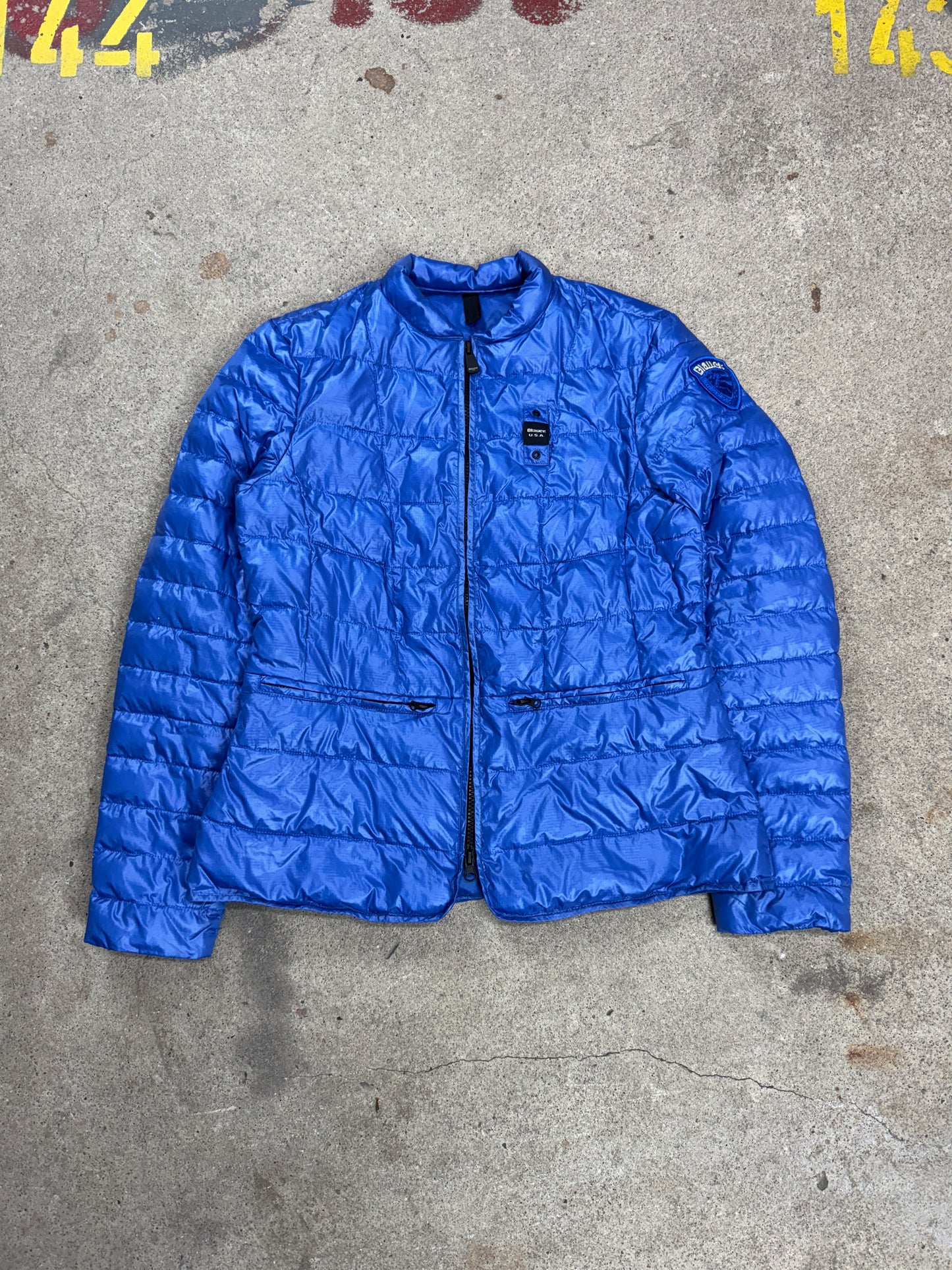 Blauer Daunenjacke | M