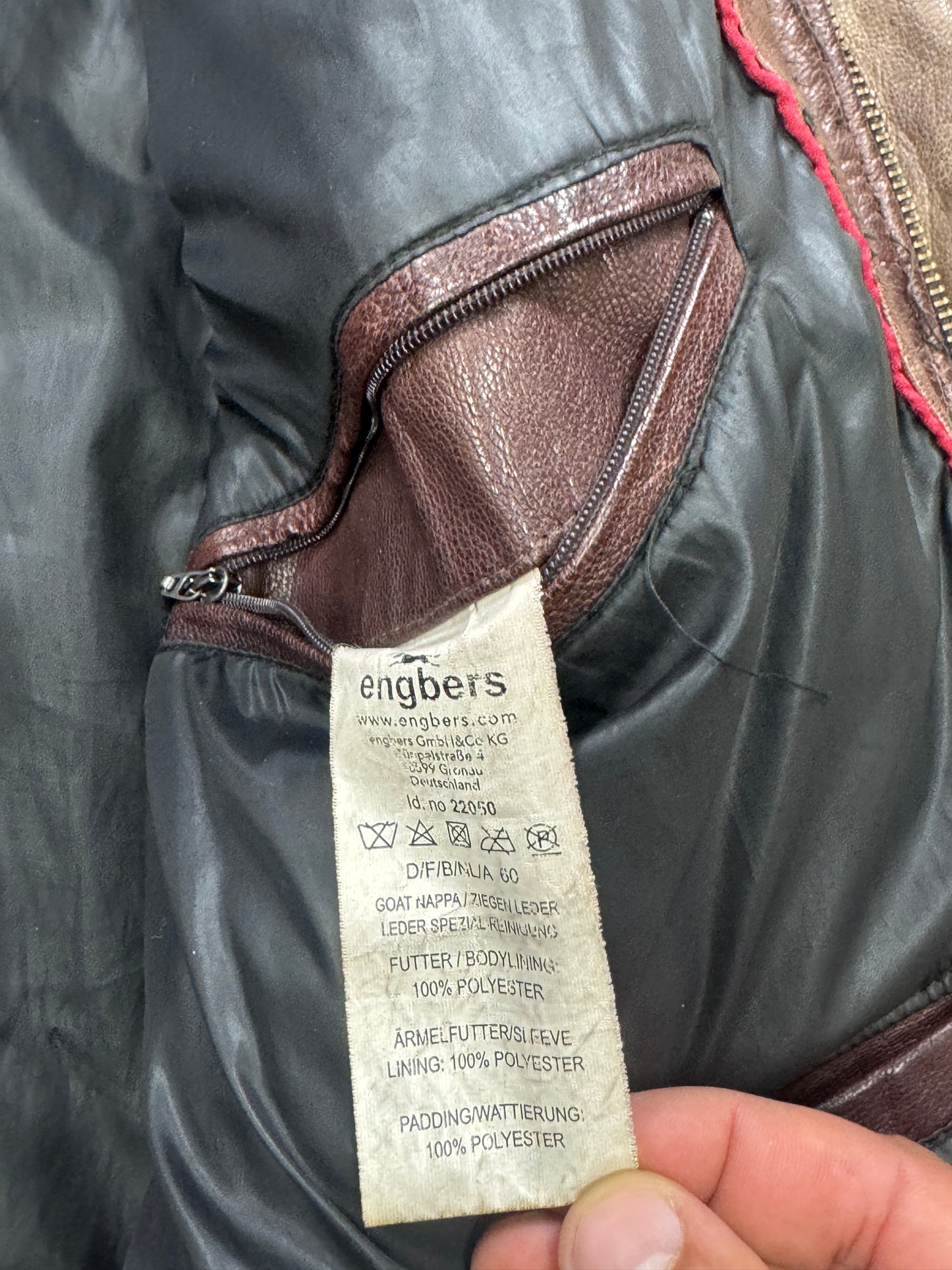 Engbers Lederjacke | 60 | XXL