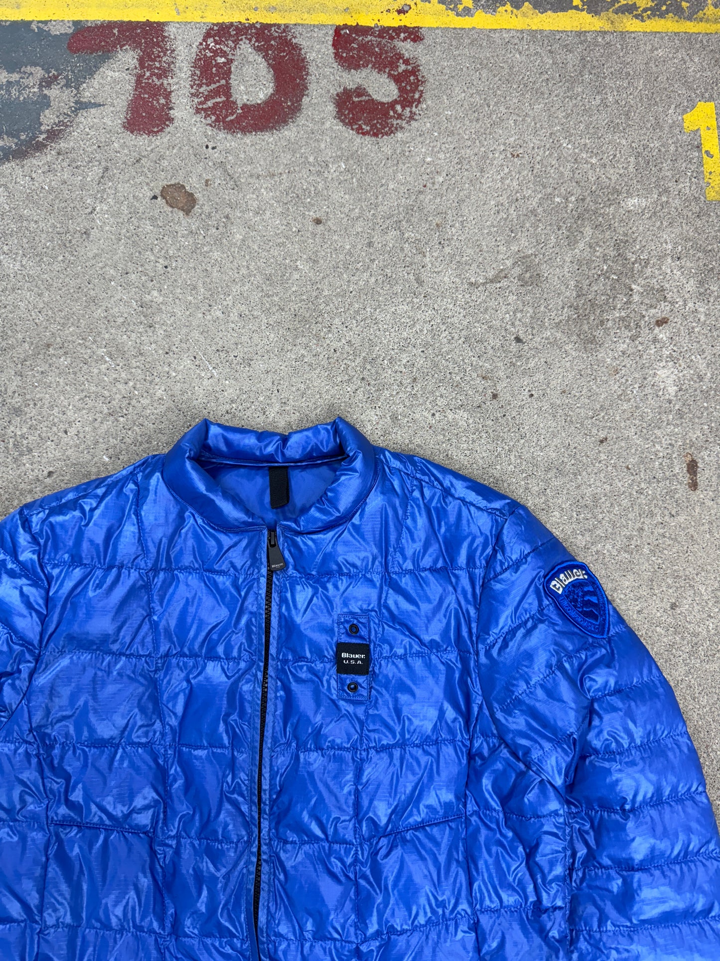 Blauer Daunenjacke | M