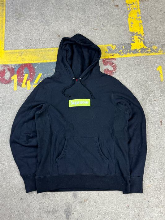 Supreme Box Logo Hooded Sweatshirt (fw17) Black | L