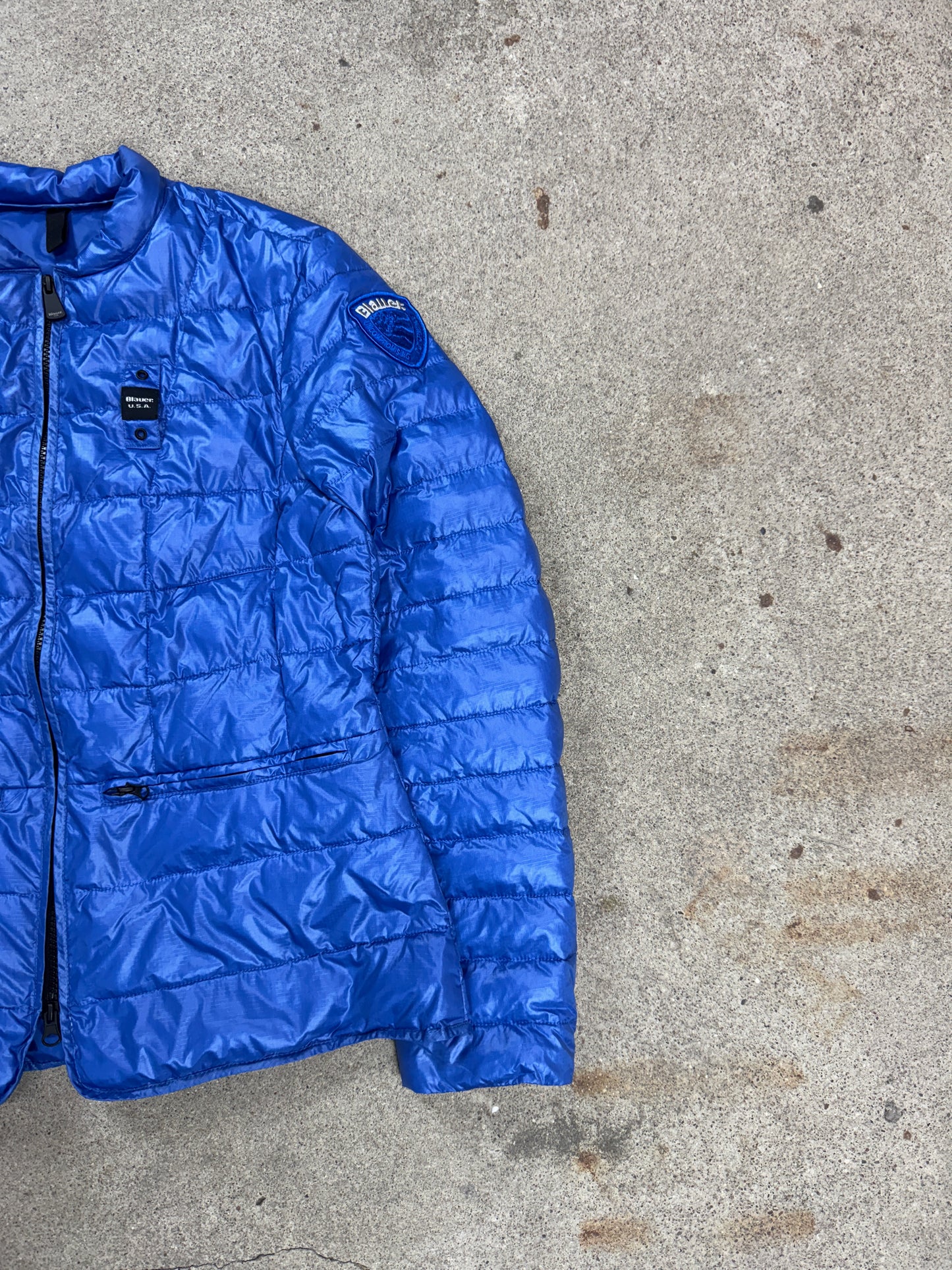 Blauer Daunenjacke | M