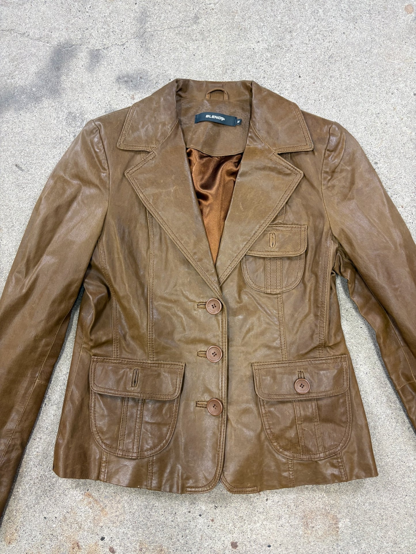 Blend Lederjacke | M