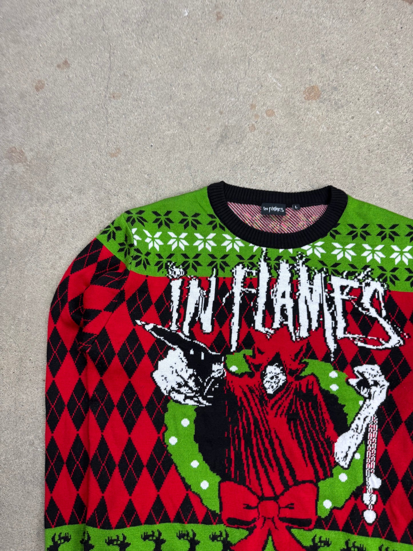 Strickpullover in Flames / L