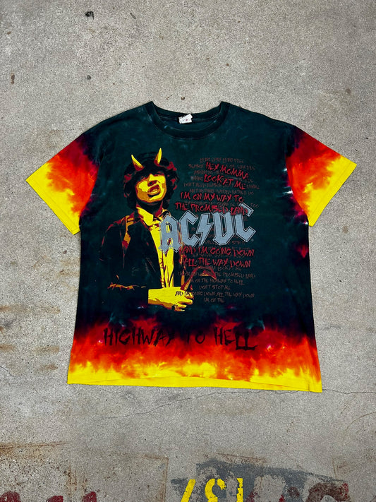 AC/DC The Razors Edge Tie Dye T-Shirt | XL