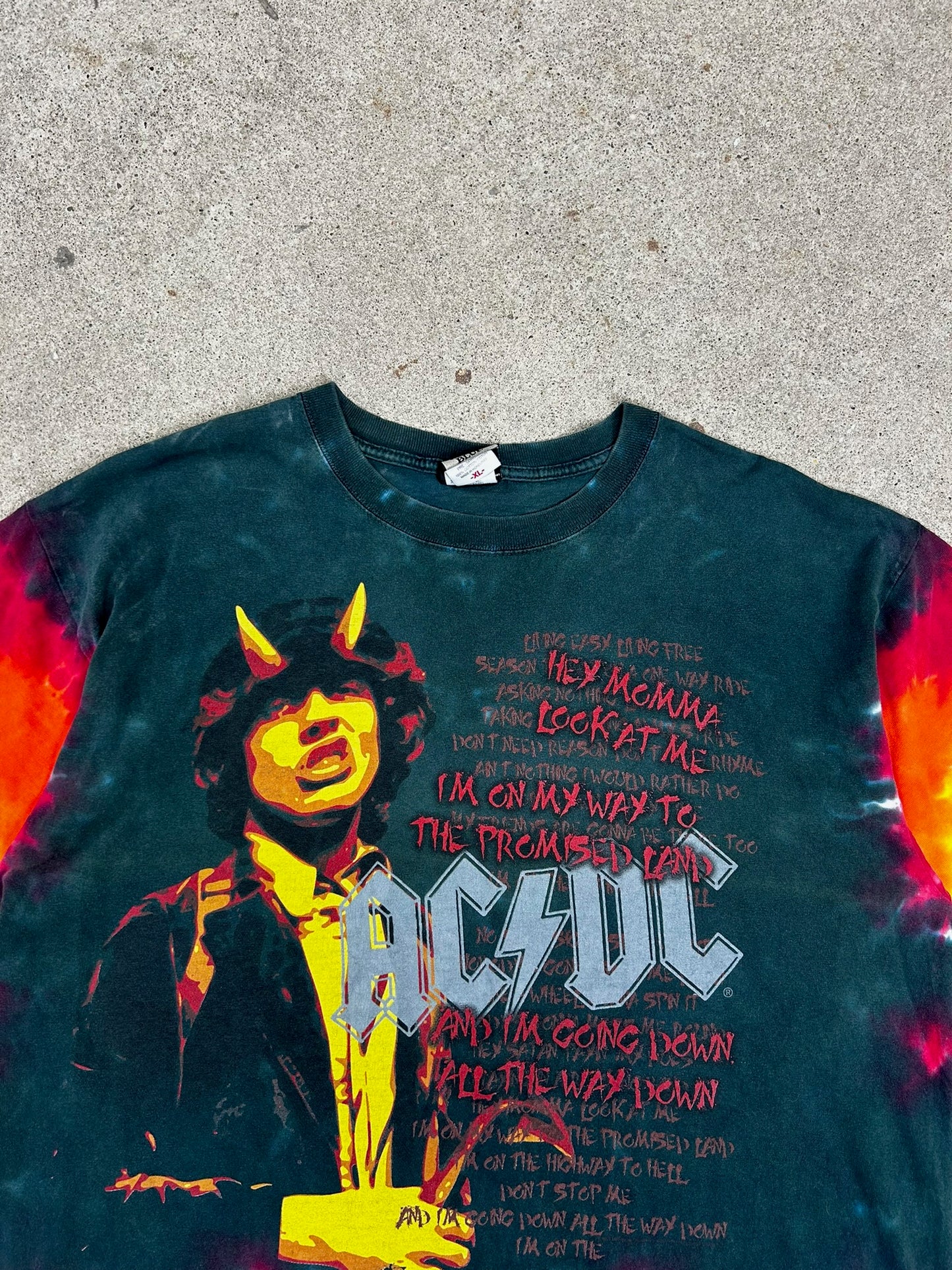 AC/DC The Razors Edge Tie Dye T-Shirt | XL