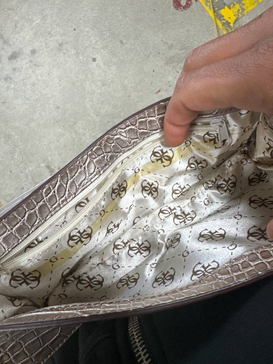 Guess | Handtasche Metallic Croc | One Size