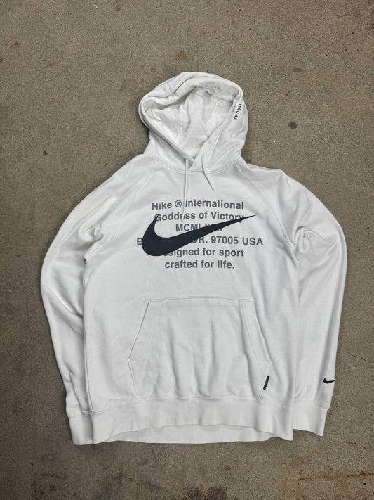 Nike | Hoodie | Weiss, Schwarz | Gr. M
